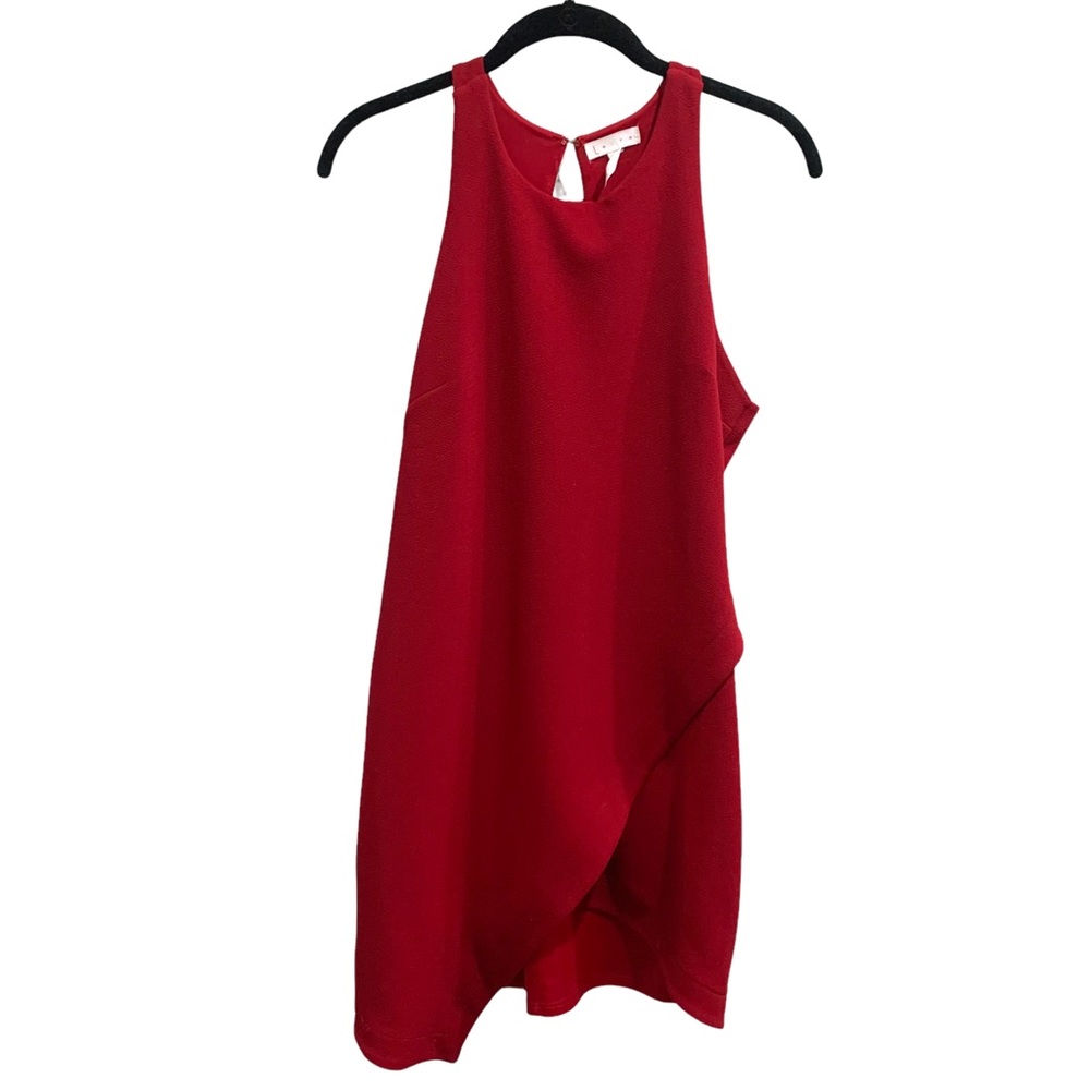 Leith - bodycon faux wrap dress with tank neckline